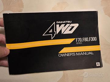 manuale fuoristrada Daihatsu F70, F80 e F300