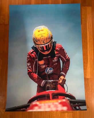 Poster Louis Hamilton Ferrari F1 
