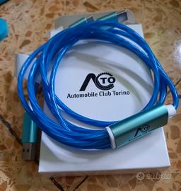 Cavo ricarica 3 in 1 a led Aci
