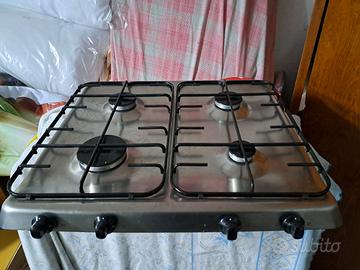 Piano cottura inox da incasso Ariston