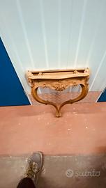 Consolle in legno  stile rococo Francia 1870 antic