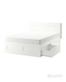 Letto contenitore matrimoniale IKEA BRIMNES