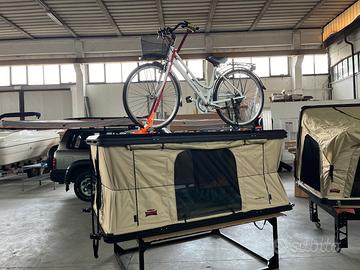 Tenda da Tetto con barre porta Biciclette