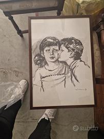 Quadro carboncino 1971