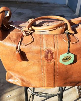 Grande Borsa in pelle-cuoio Marca "Sir Edward" '70