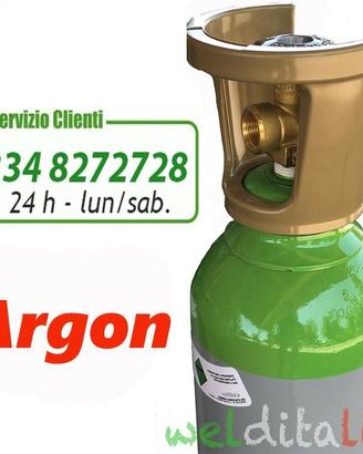 Bombola argon 14 litri a 200 bar piena