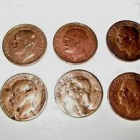 LOTTO DI 9 MONETE REGNO ITALIA VITTORIO EMANUELE I