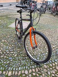 Bicicletta a Torino arancione