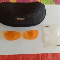 custodia occhiali  Uvex con lenti di ricambio Come