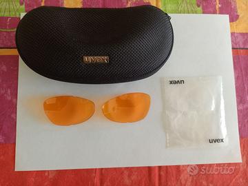 custodia occhiali  Uvex con lenti di ricambio Come