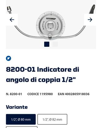 indicatore angolo di serraggio da 1/2 pollice 