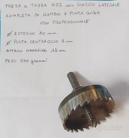 Fresa a Tazza HSS Ø 80 mm
