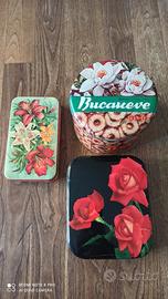 scatole latta biscotti