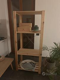 mobile legno e metallo per sala/garage