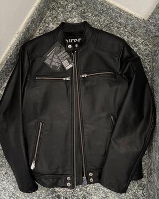 Giacca in Pelle Diesel Nera