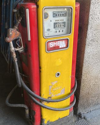 Pompa Benzina Originale SHELL anni 50 Italiana