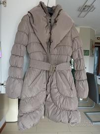 Piumino beige/marrone taglia 44/46