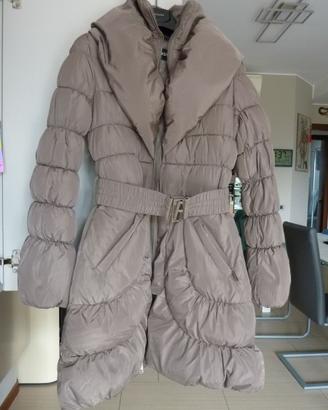Piumino beige/marrone taglia 44/46