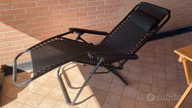 Sedia sdraio pieghevole - gravita' zero