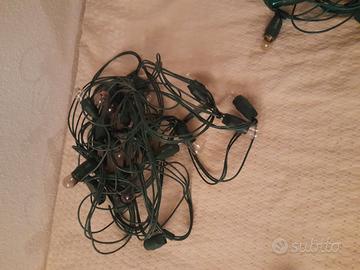 N.3 FILI CON LAMPADINE COLORATE PER LUMINARIE