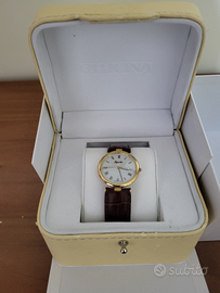 Reporter orologio cinturino in pelle oro 18 kt