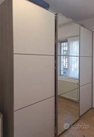 Camera da Letto Armadio Comodini e Cassettiera