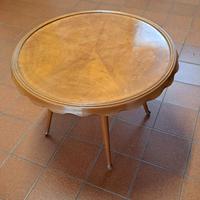 Tavolino in legno rotondo vintage