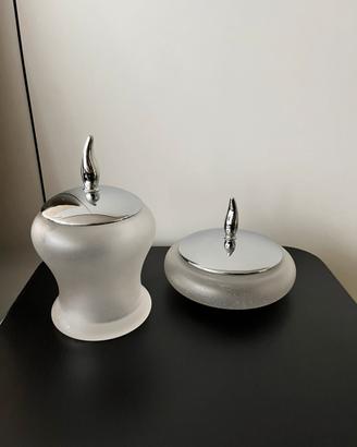 Coppia vasi / contenitori con coperchio