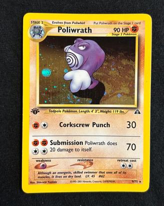 Pokemon Poliwrath 9/75 IT Neo Discovery 1 edizione