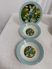 Set 12 piatti Porcella Linea Pasqua 