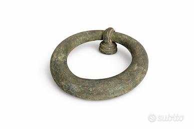 Antico Battente da Portone in Bronzo – Maniglia 