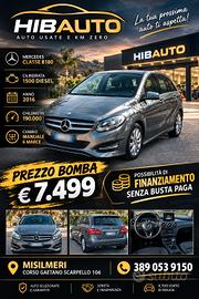 MERCEDES CLASSE B180 ANNO 2016 FINANZIAMENTO SENXA