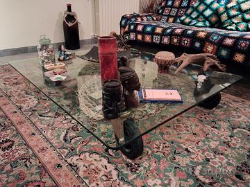 Tavolino soggiorno in cristallo