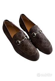 Mocassini Gucci Jordan in pelle scamosciata