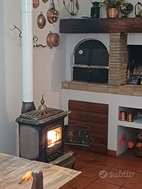 stufa a legna in ghisa