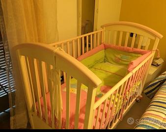 Lettino Erbesi Rosa con cassetto