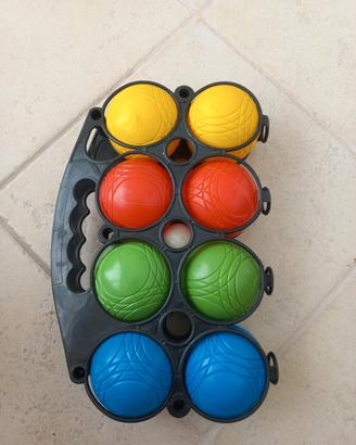 Set Bocce Palle Colorate gioco spiaggia