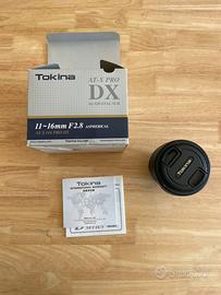 Obiettivo Tokina grandangolo 11-16 mm