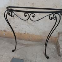 consolle in ferro battuto 