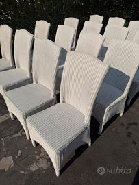 SET 16 BELLISSIME SEDIE RATTAN IN VIMINI