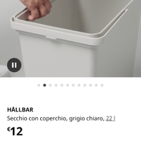 Contenitore hallbar ikea spazzatura