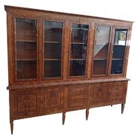 Magnifica Vetrina Credenza Luigi XVI Intarsiata - 