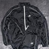 Tuta Nike Acetata Y2K Vintage Nera Originale