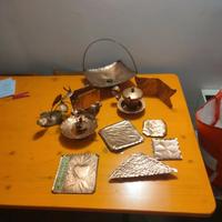 Lotto Rame Martellato Vintage - Arredo Casa