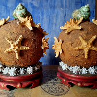 Soprammobili sfera con decorazioni