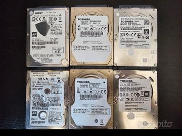 HDD SATA 2.5 da 100 160 250 320 500 640 750 GB