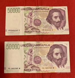 Banconote da 50000 lire