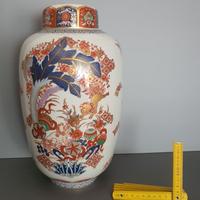 Vaso in Porcellana Policroma e Oro Vista Alegre