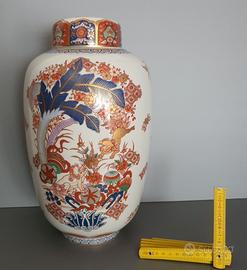 Vaso in Porcellana Policroma e Oro Vista Alegre