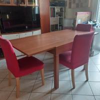 Tavolo in legno ciliegio comprese anche le sedie